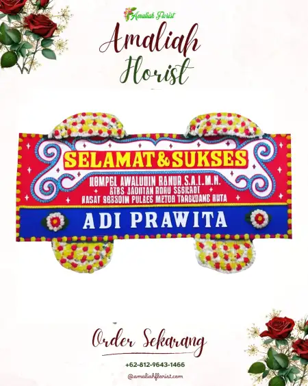 Papan Bunga Ucapan Selamat Saptorenggo